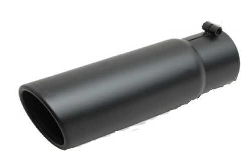 Gibson Stainless Exhaust Tip- Black 3" Inlet / 4" Outlet