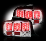 2005-2009 Ford Mustang Clear Recon LED Tail Lights