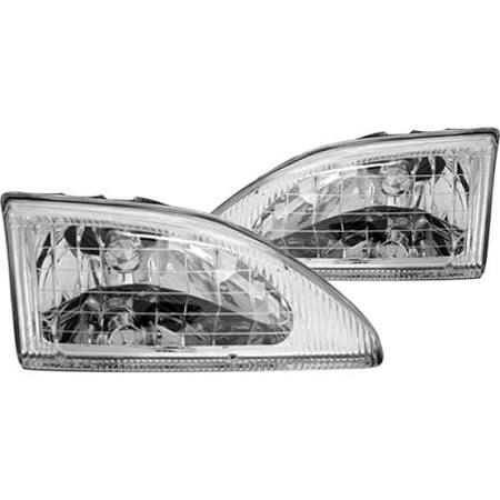 1994-1998 Ford Mustang Diamond Cut Headlights (Pair) by IPCW