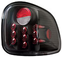 1997-2003 Ford F-150 Flareside IPCW LED Tail Lights Black