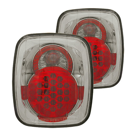 1987-2006 Jeep Wrangler IPCW LED Tail Lights Smoke