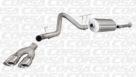 2011-2012 Chevrolet Silverado 2500 6.0 V8 Crew Cab/Standard Bed 153.7" WheelBase Corsa Sport Cat-Back Exhaust