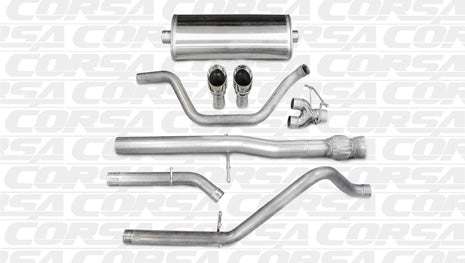 2011-2013 Chevrolet Silverado 1500 6.2 V8 Crew Cab/Short Bed 143.5" Wheelbase Corsa Sport Cat-Back Exhaust