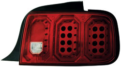 2005-2007 Ford Mustang IPCW LED Tail Lights Red