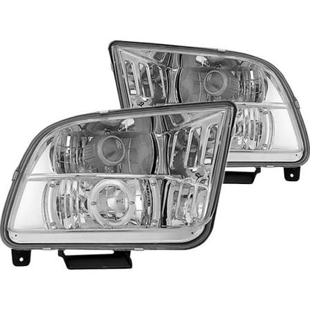 2005-2009 Ford Mustang Projector Headlights (Pair) by IPCW