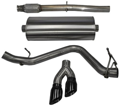 2014-2018 Chevrolet Silverado GMC Sierra (1500 5.3 V8) Crew Cab/Standard Bed 153" Wheelbase Corsa Sport Cat-Back Exhaust BLACK