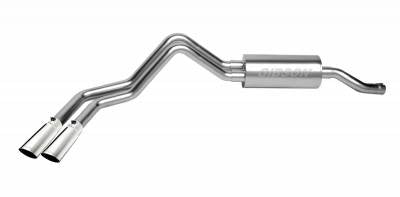 2002-2006 Chevy Silverado, GMC Sierra (1500 4.3 V6 4.8 5.3 V8 8' Bed Regular Cab Models) Gibson Extreme 2.5" DUAL Sport Cat-Back Exhaust (Aluminized)