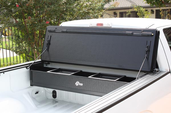 Toolbox for deals under tonneau cover