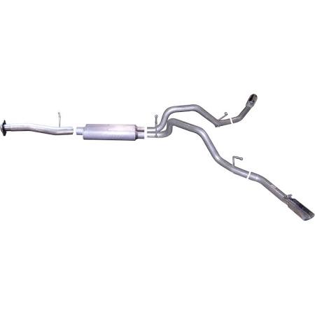 2007-2009 Chevy Silverado GMC Sierra 4.8 5.3 V8 1500 6 1/2' Bed Regular Cab Gibson Performance Extreme DUAL Cat-Back Exhaust (Aluminized)