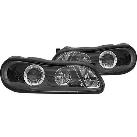 1997-2003 Chevy Malibu Bermuda Black Projector Headlights (Pair) by IPCW