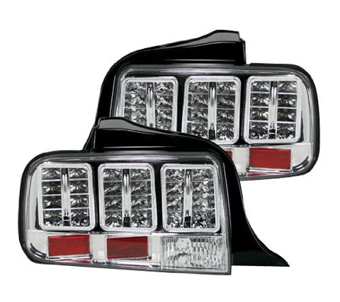 2005-2009 Ford Mustang Clear Recon LED Tail Lights